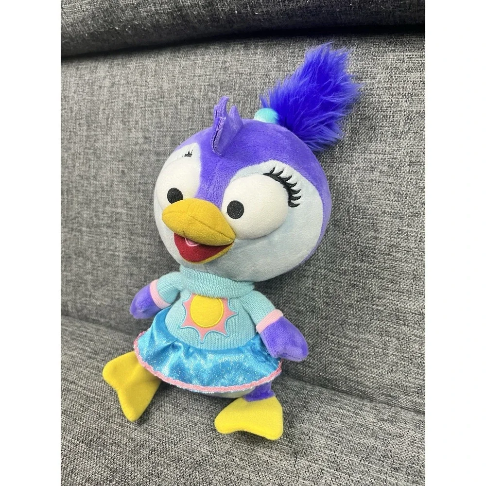 Disney Store Summer Penguin Plush Muppet Babies Stuffed Animal Toy Purple Used